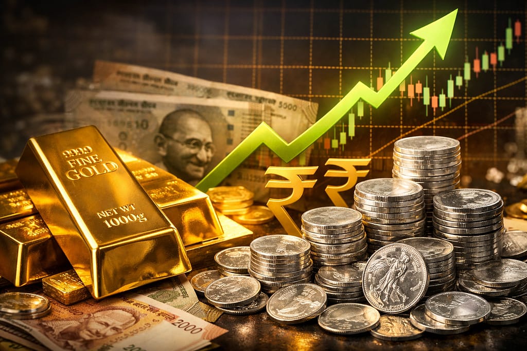 भारत में सोना और चांदी रिकॉर्ड ऊंचाई पर, Gold Silver Price All Time High